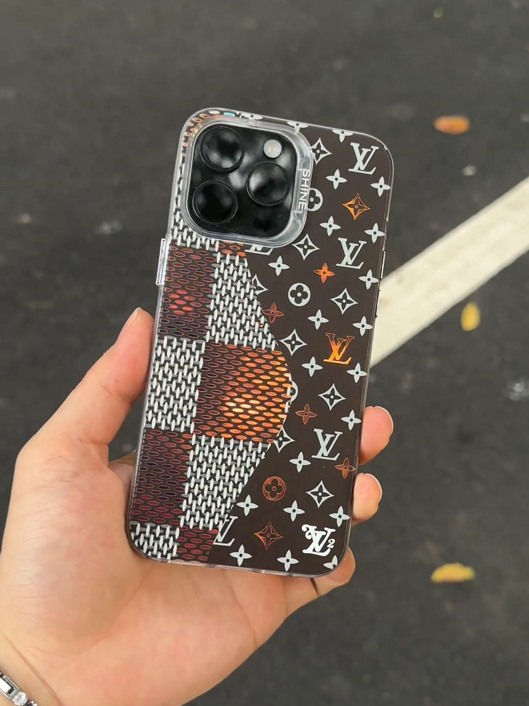 路易威登鐳射印花手機殼